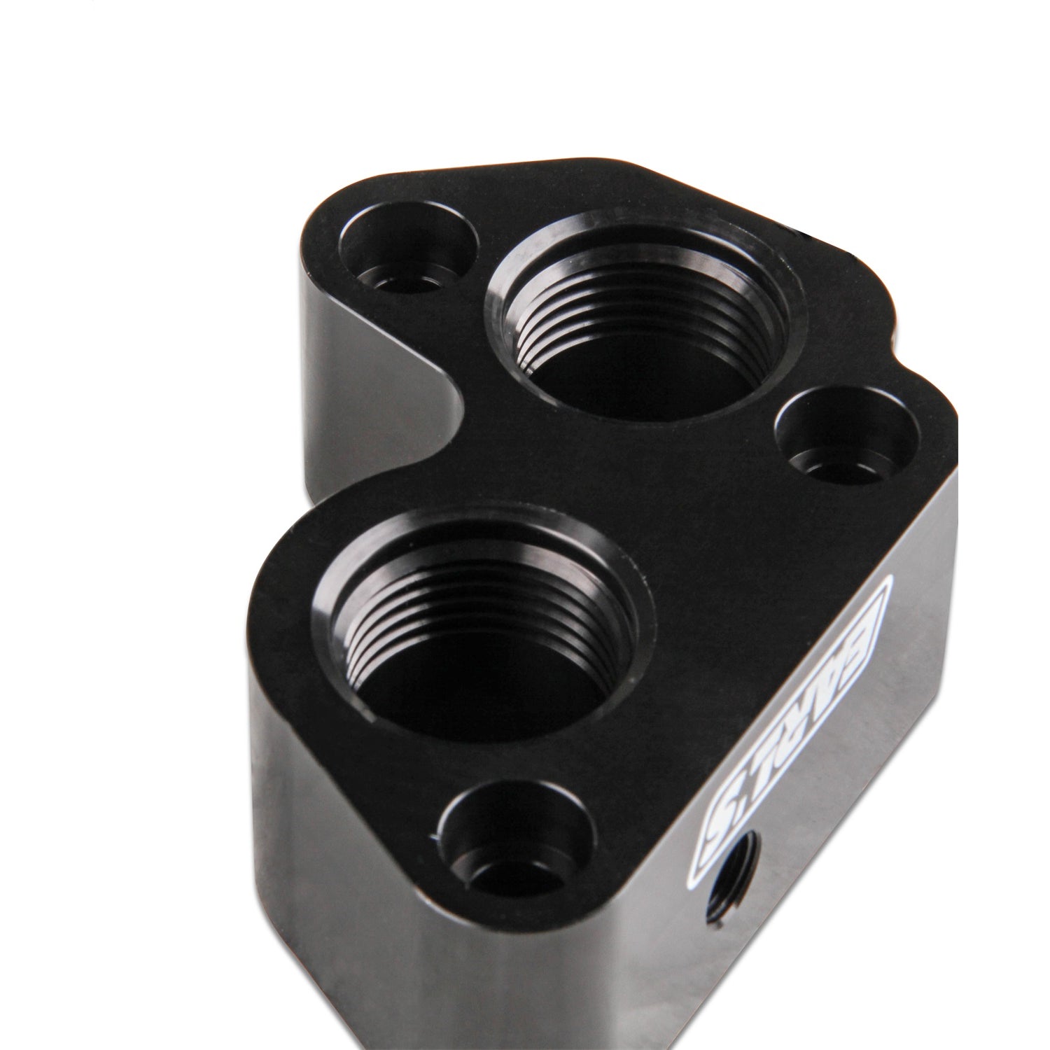 Earl's GM LS Remote Water Pump Adapters - Black (2 Pack)
