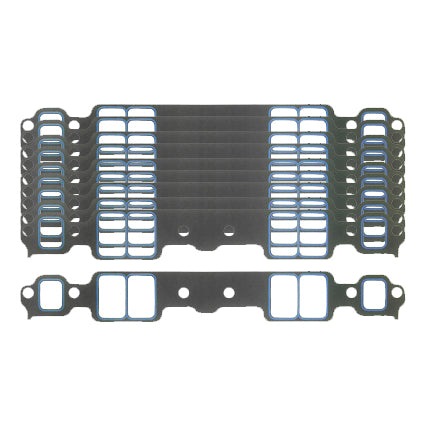 Fel-Pro Printoseal Performance Intake Manifold Gaskets - 2.09" x 1.28" Port - .060" Thick - SB Chevy - (10 Pack)