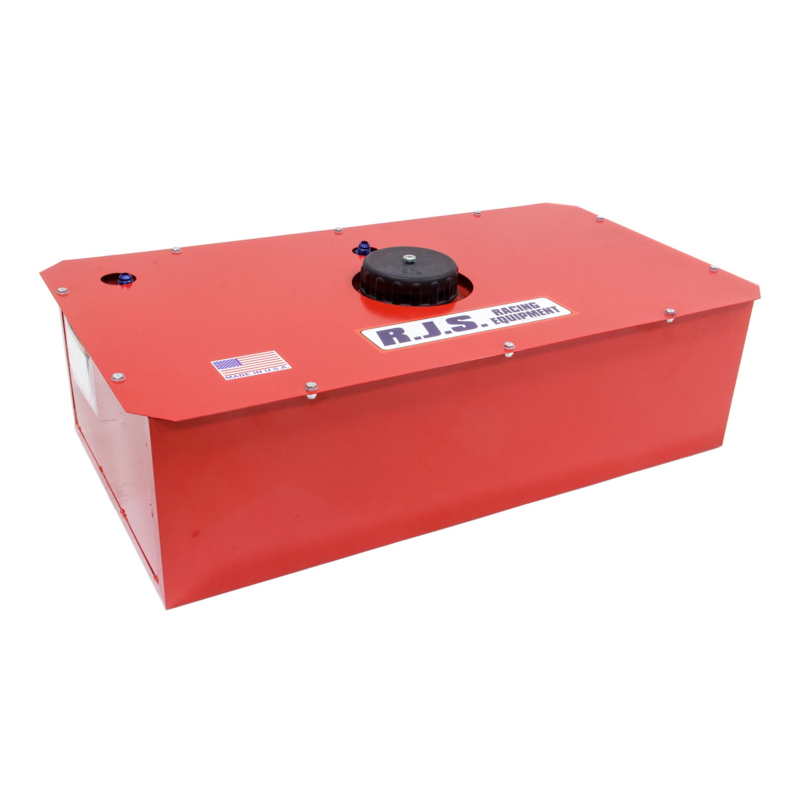RJS Racing Equipment Economy Fuel Cell and Can 22 gal 33 x 17-1/4 x 9-1/2" Tall 8AN Male Outlet - 6AN Male Vent