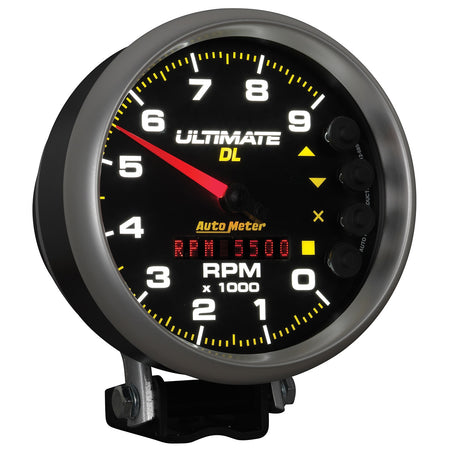 Auto Meter 5" Ultimate DL Tach - 9000 RPM Black