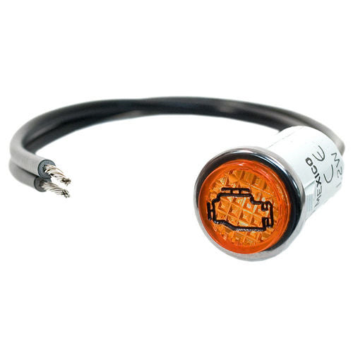 Painless Engine Light - 12V - 1/2 in Diameter - Amber