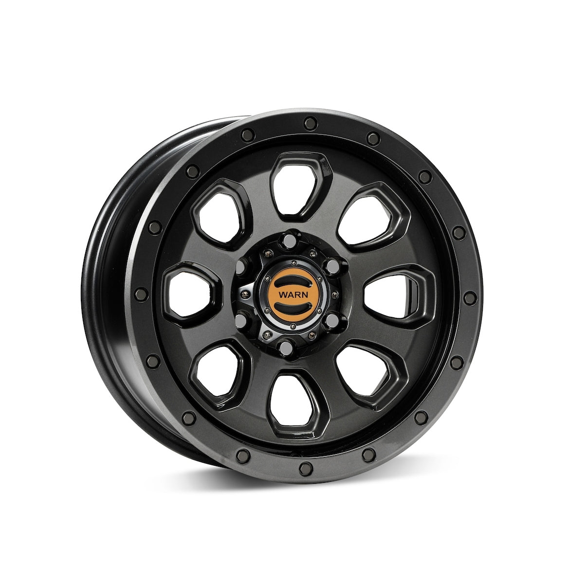 Warn Moonsault Wheel - 17 x 8.5 in - 4.720 in Backspace - 6 x 5.50 in Bolt Pattern - Black