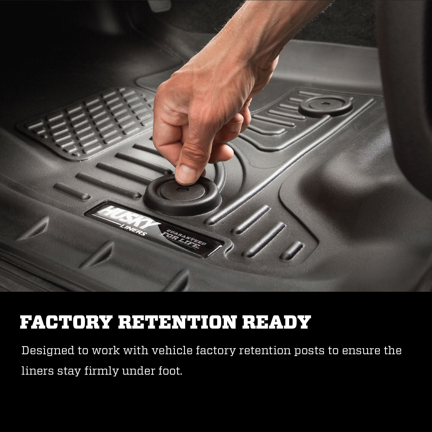 Husky Liners WeatherBeater Front / 2nd Row Floor Liner - Black / Textured