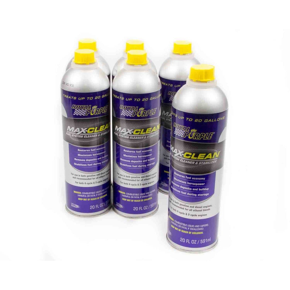 Royal Purple Max-Clean Fuel System Cleaner & Stabilizer - 20 oz. (Case of 6)