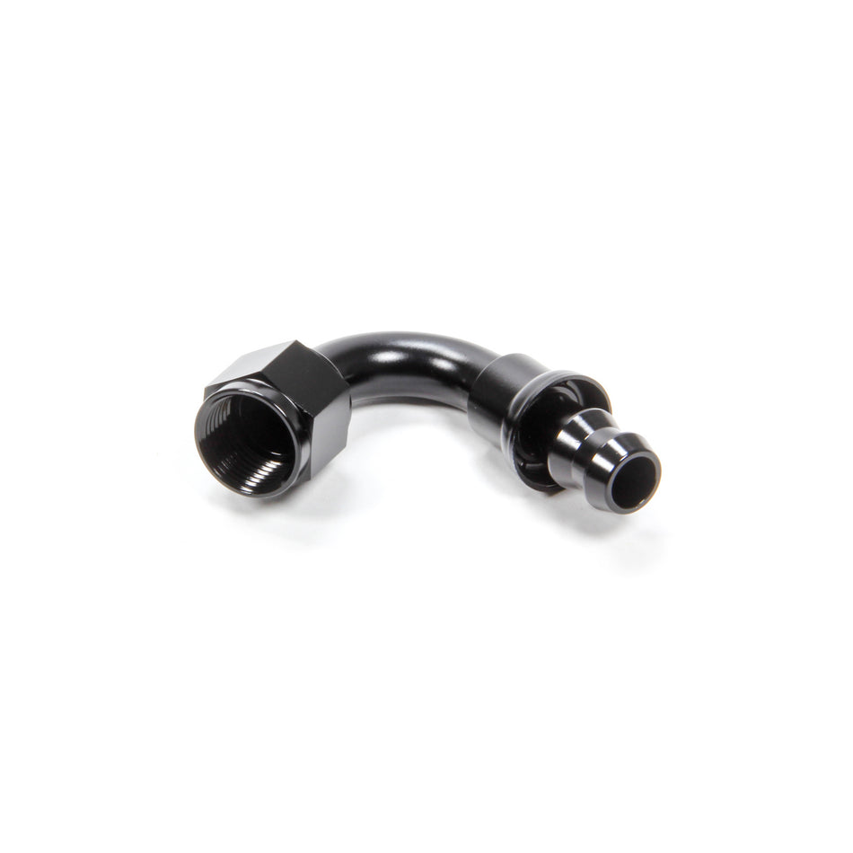 Triple X Race Co. Hose End Fitting 120 Degree 6 AN Hose to 6 AN Female Aluminum - Black Anodize