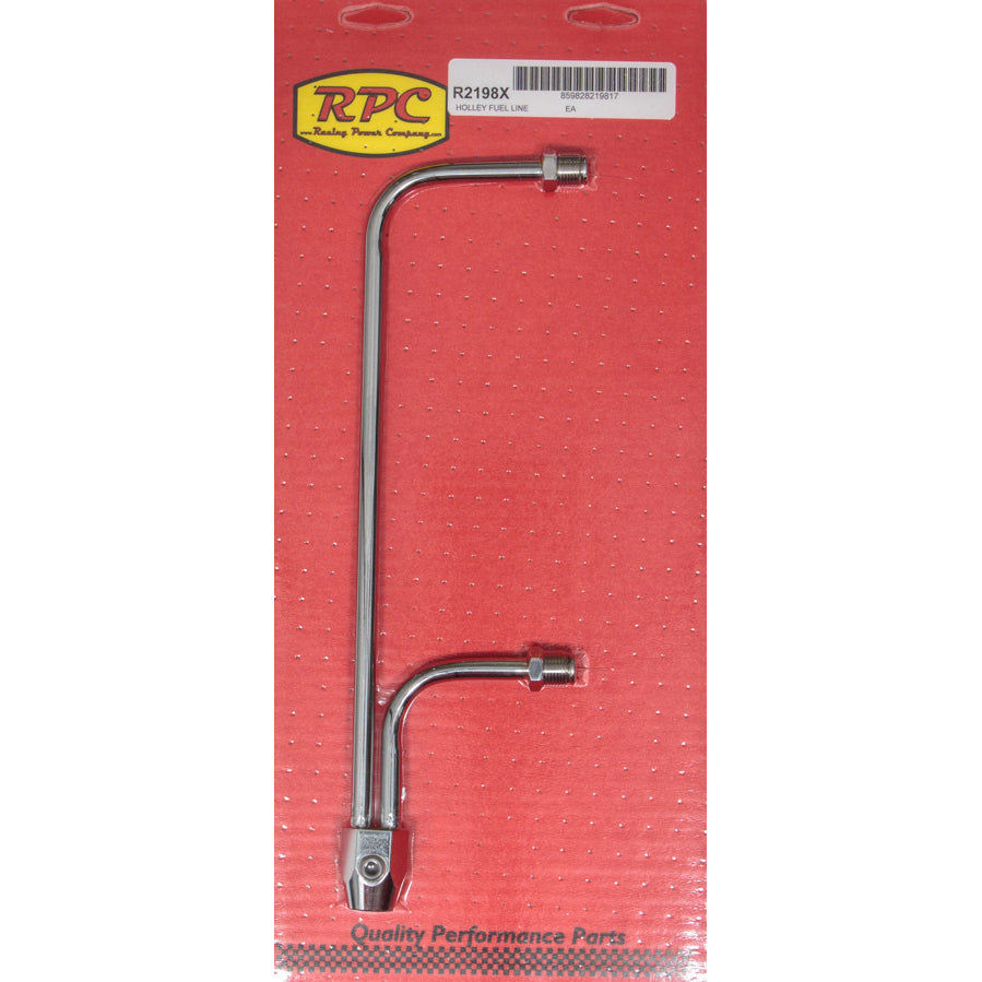 Racing Power 3/8 NPT Female Inlet Carburetor Fuel Line 3/8 NPT Dual Outlets 8-31/32" Centers Fuel Pressure Gauge - Steel