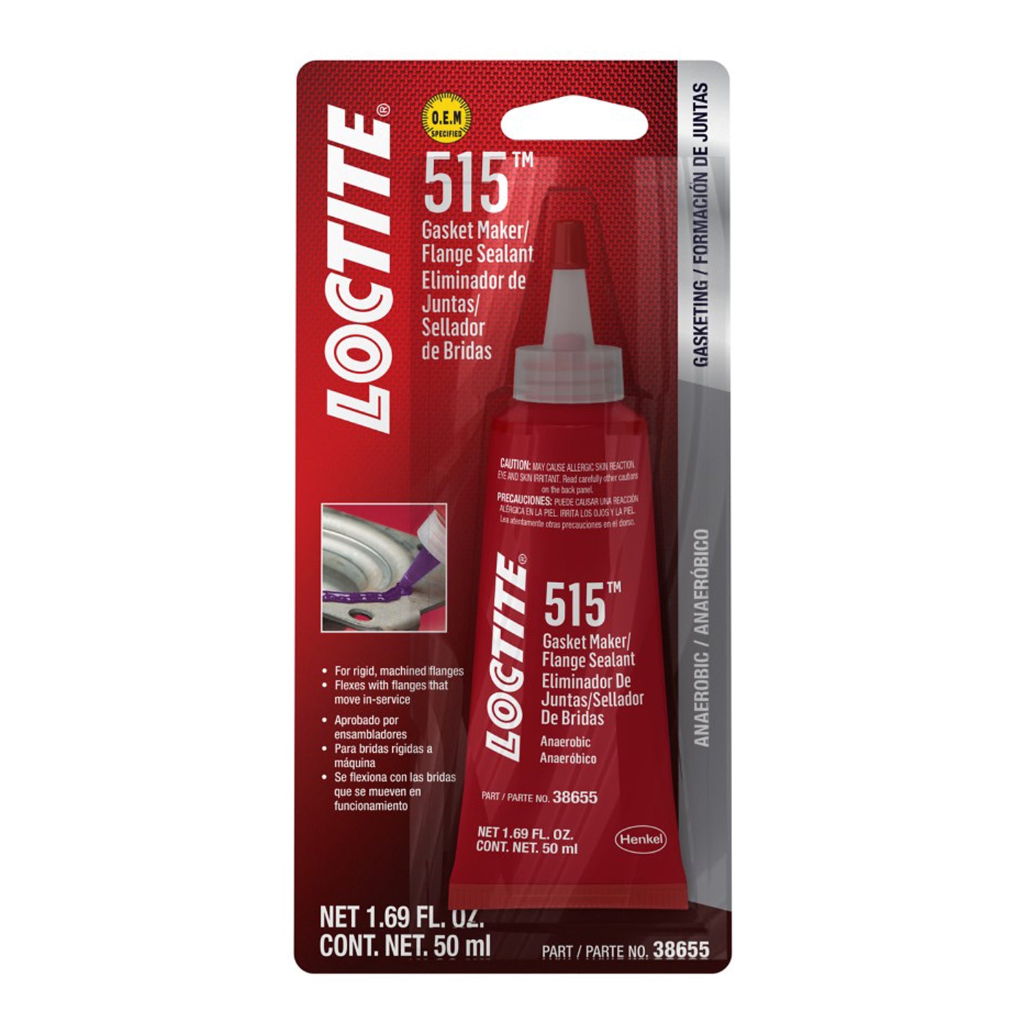 Loctite Gasket Maker 515 Sealant Silicone Anaerobic 50 ml Tube - Each