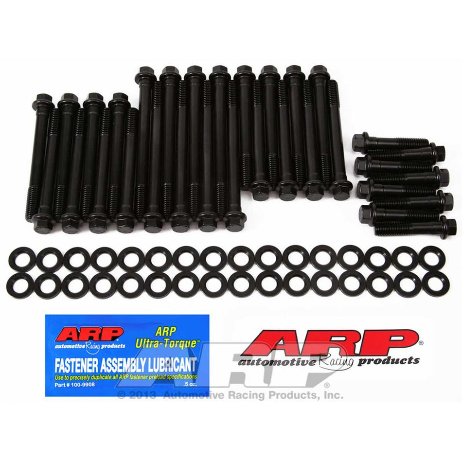 ARP High Performance Series Cylinder Head Bolt Kit - Hex Head - Chromoly - Black Oxide - Bowtie / Dart / AFr / World - Big Block Chevy