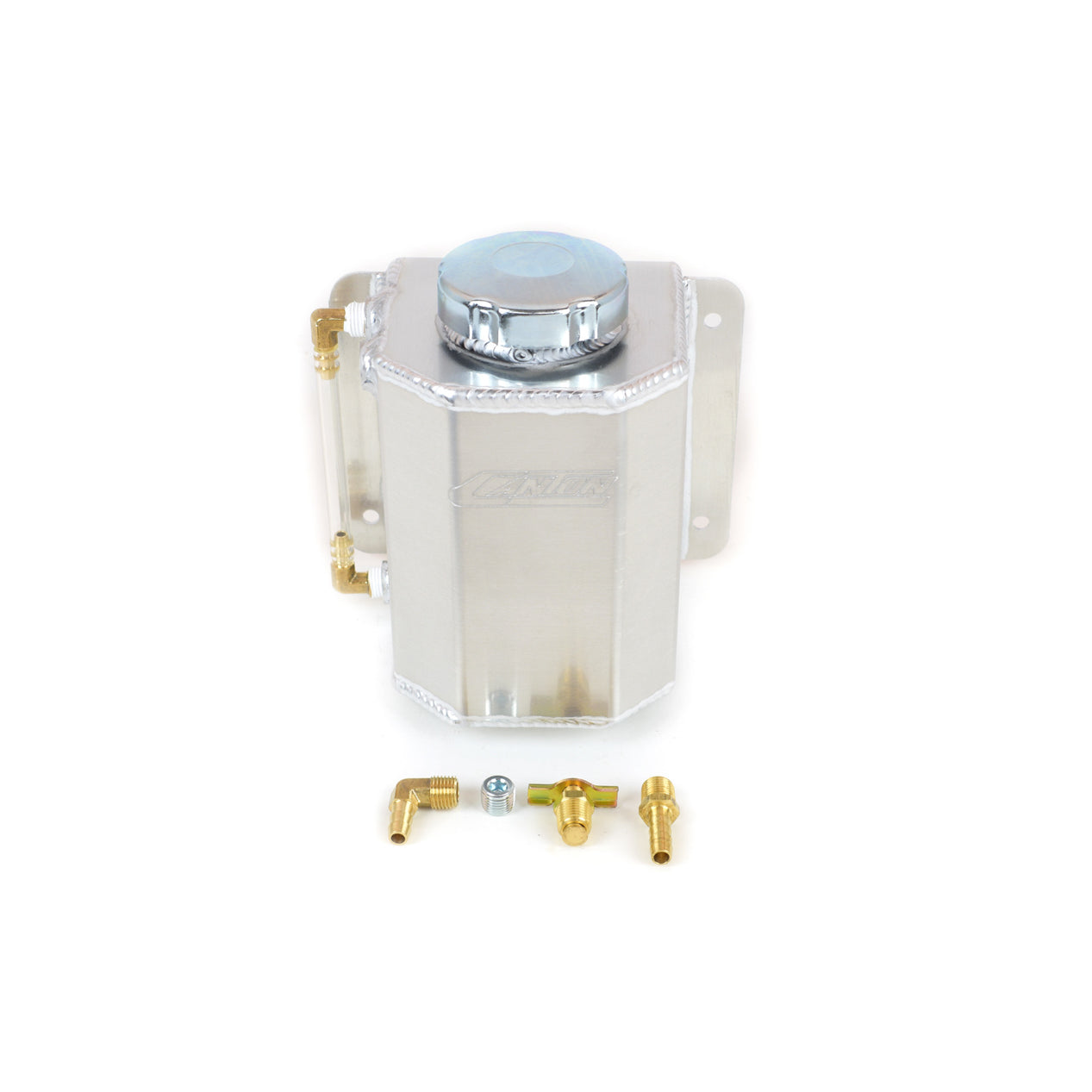 Canton Coolant Recovery Tank - 1.75 qt - 4.5" Wide - 6" Tall - Aluminum
