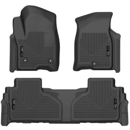 Husky Liners Weatherbeater Floor Liner - Front/2nd Row - Plastic - Black - Bucket Seats