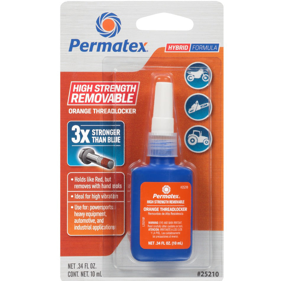 Permatex Thread Locker - Orange - High Strength - 10 ml Bottle