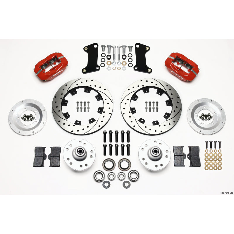 Wilwood Engineering Dynalite Brake System Front 4 Piston Caliper 12" Drilled/Slotted Rotor - Offset