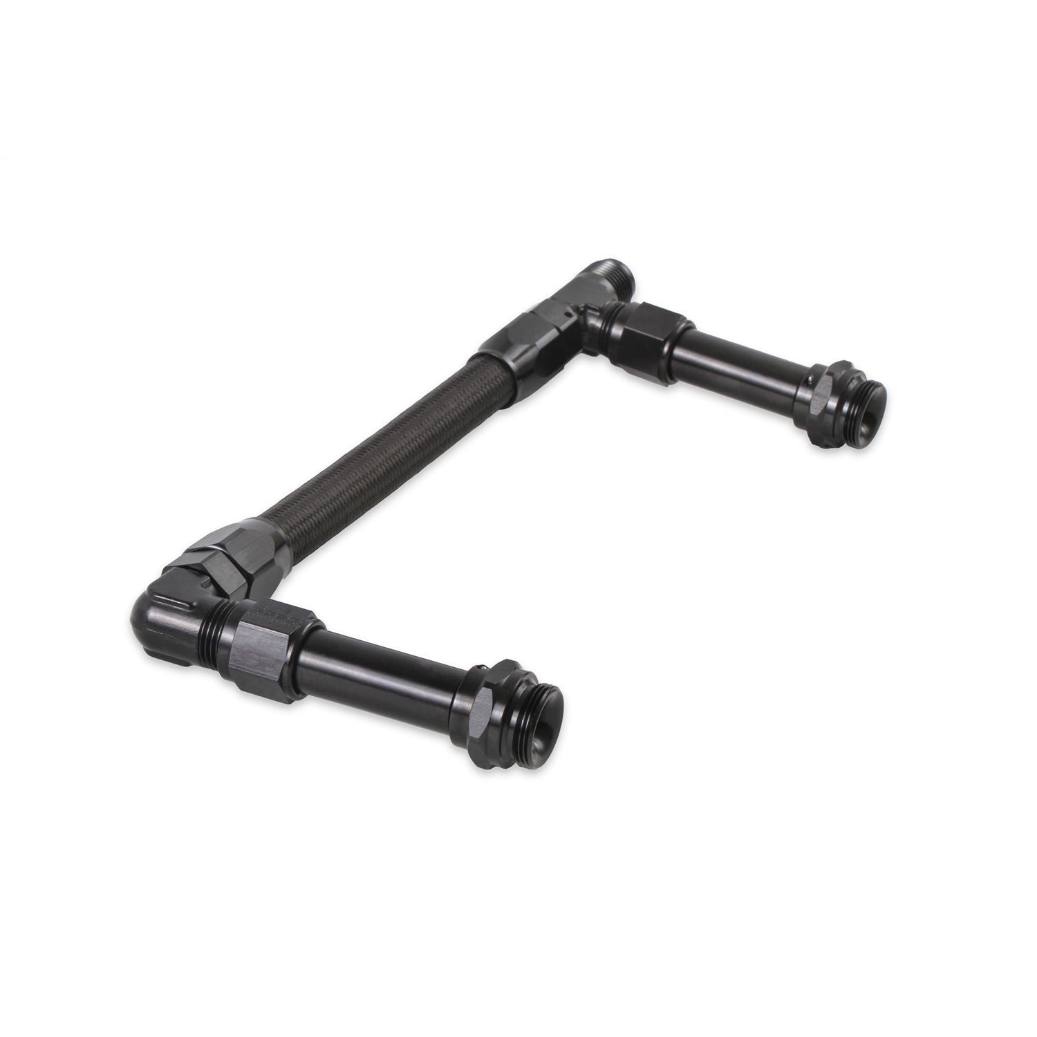 Earl's Ano-Tuff„¢ Fuel Line Kit 6AN single inlet w/ ProLite 350 hose fuel line - Fits Holley Ultra HP Carburetors