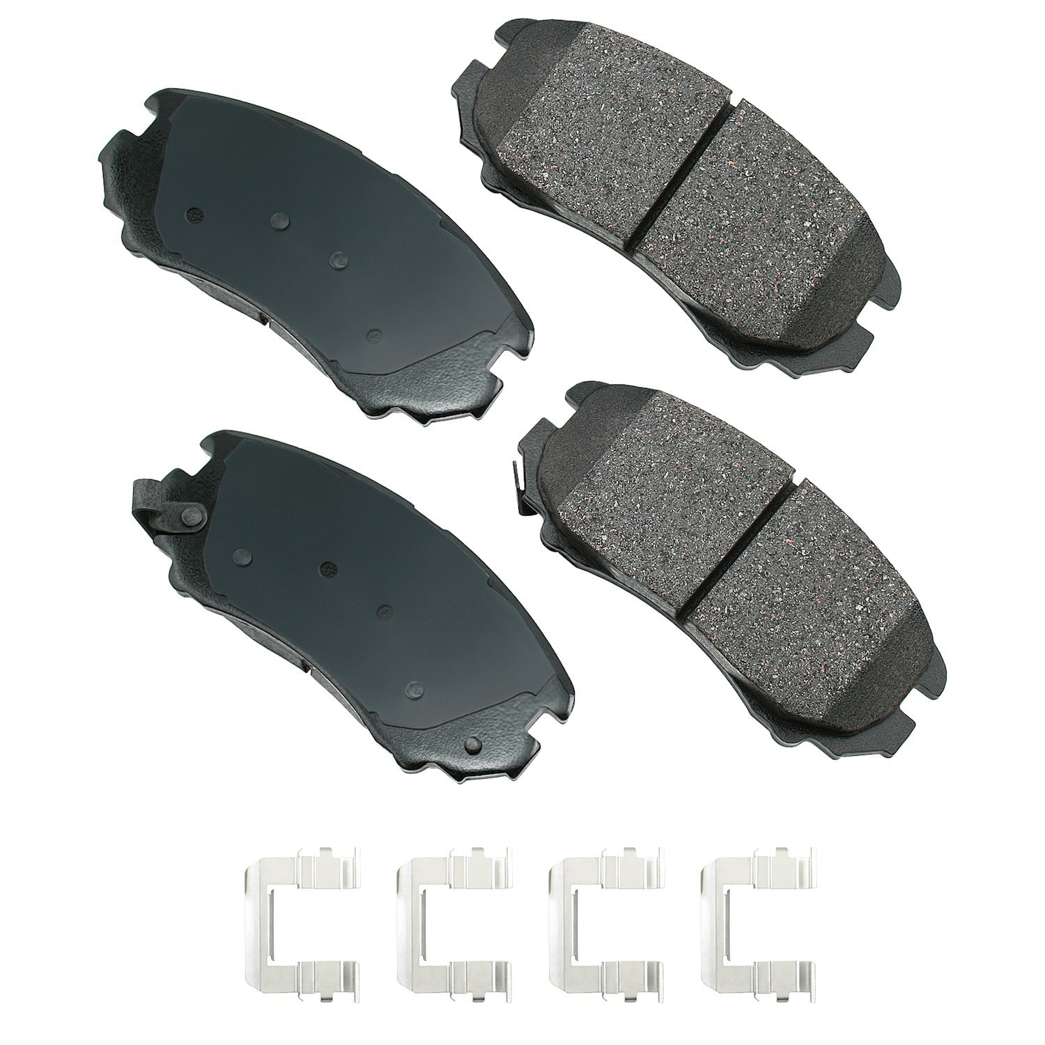 Akebono Brakes ProACT Front Brake Pads - Cadillac/Chevrolet/Buick/GMC 2010-18 (Set of 4)