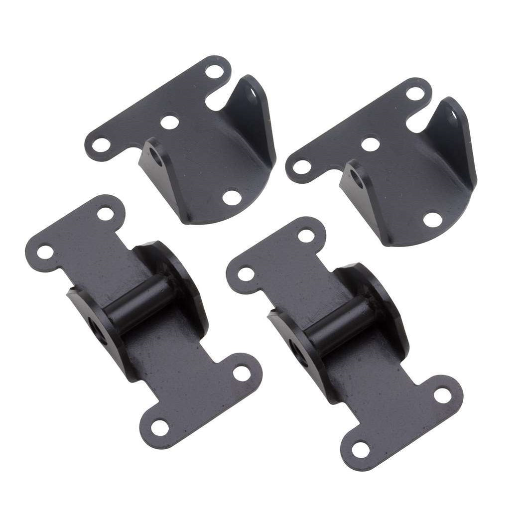 Trans-Dapt Motor Mount - Steel - Black Paint - Small Block Chevy