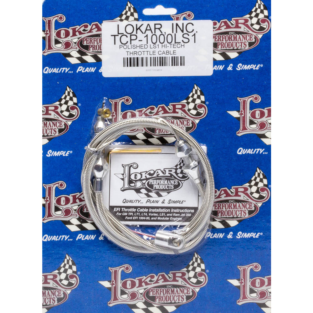 Lokar Polished LS1 Hi-Tech Throttle Cable