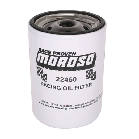 Moroso Long Chevy Racing Oil Filter - Chevy and Others - 13/16" -16 UNF Thread