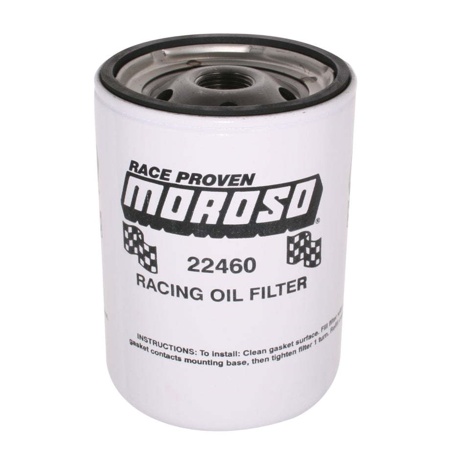 Moroso Long Chevy Racing Oil Filter - Chevy and Others - 13/16" -16 UNF Thread