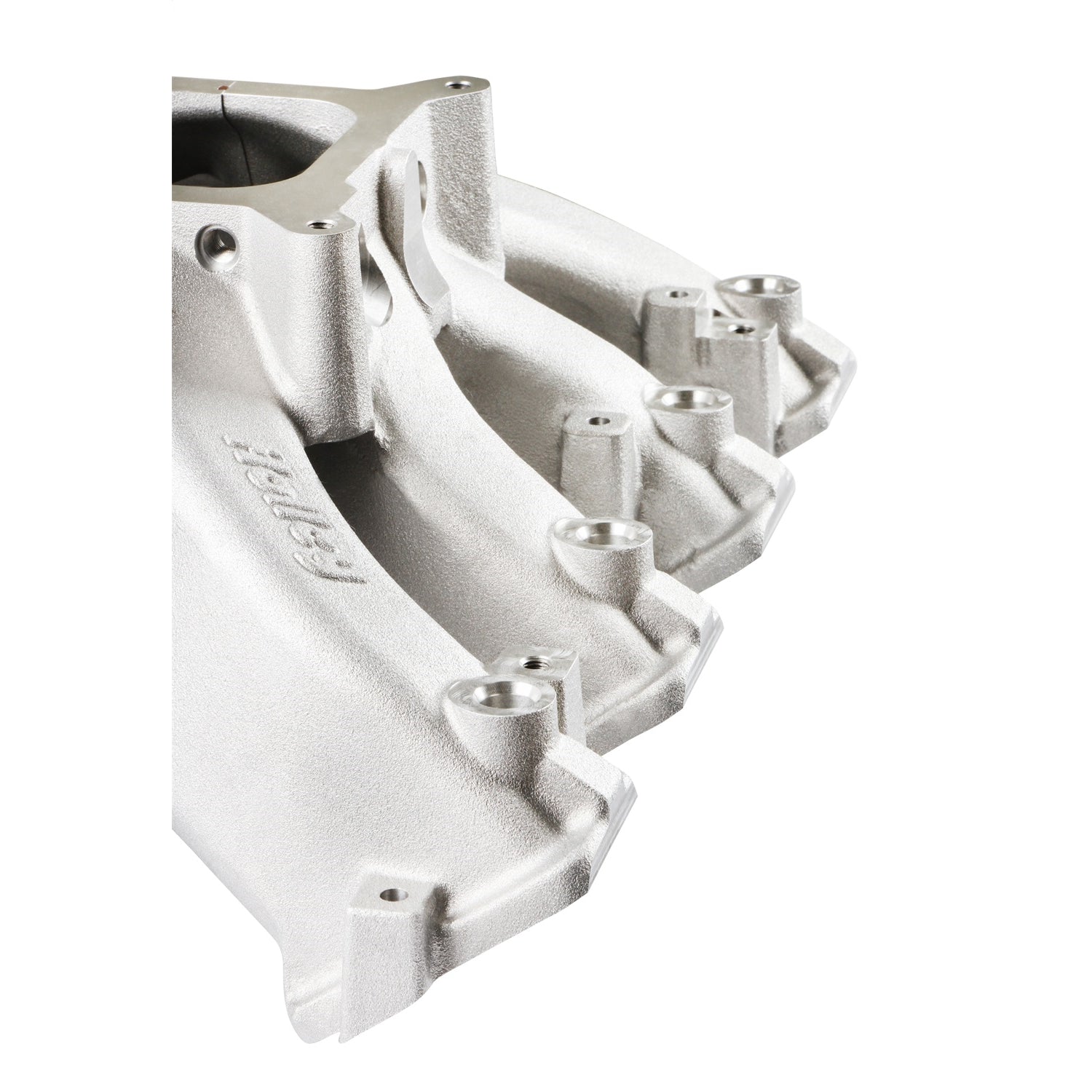 Holley Single-Plane EFI Split Design Race Intake Manifold - Square Bore - Single Plane - Aluminum - Natural - GM LS-Series