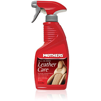 Mothers Polishes-Waxes-Cleaners All-In-One Leather Care Interior Protectant 12 oz Bottle