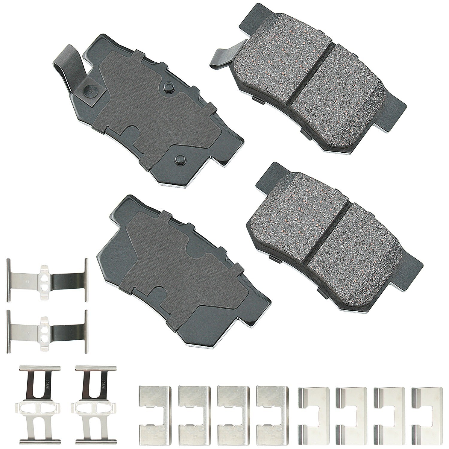 Akebono Brakes ProACT Rear Brake Pads - Acura 1992-2020 (Set of 4)