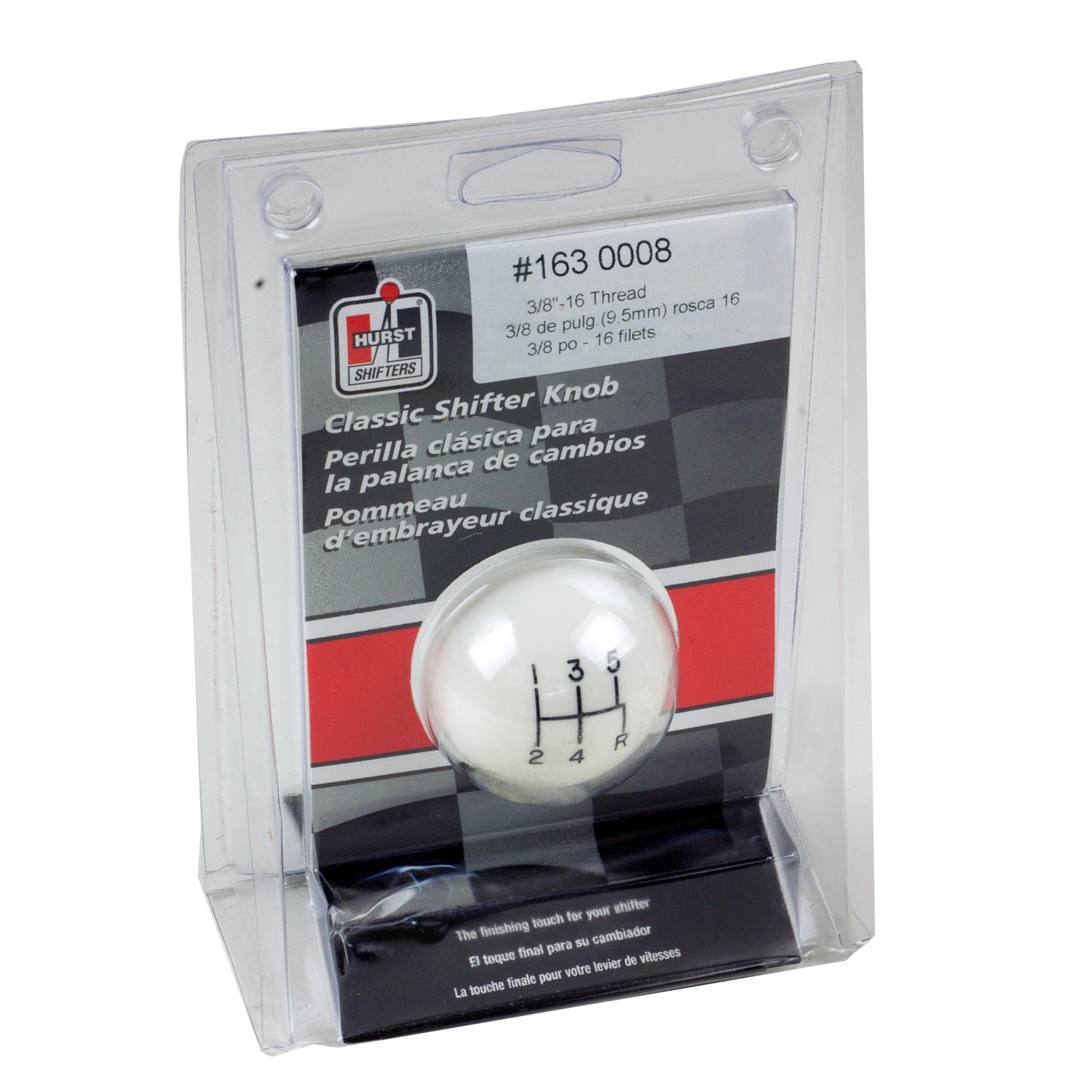 Hurst Classic Shift Knob 5 Speed Pattern, 3/8-16 Threads