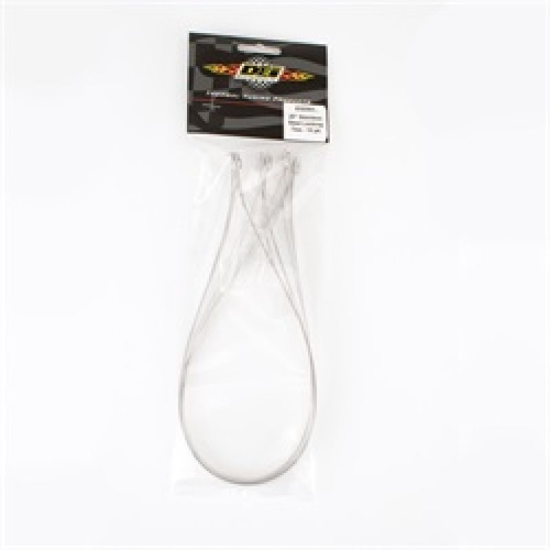 DEI Locking Exhaust Wrap Ties - 20 in Long - Stainless - 6 in Diameter Pipe (Set of 10)