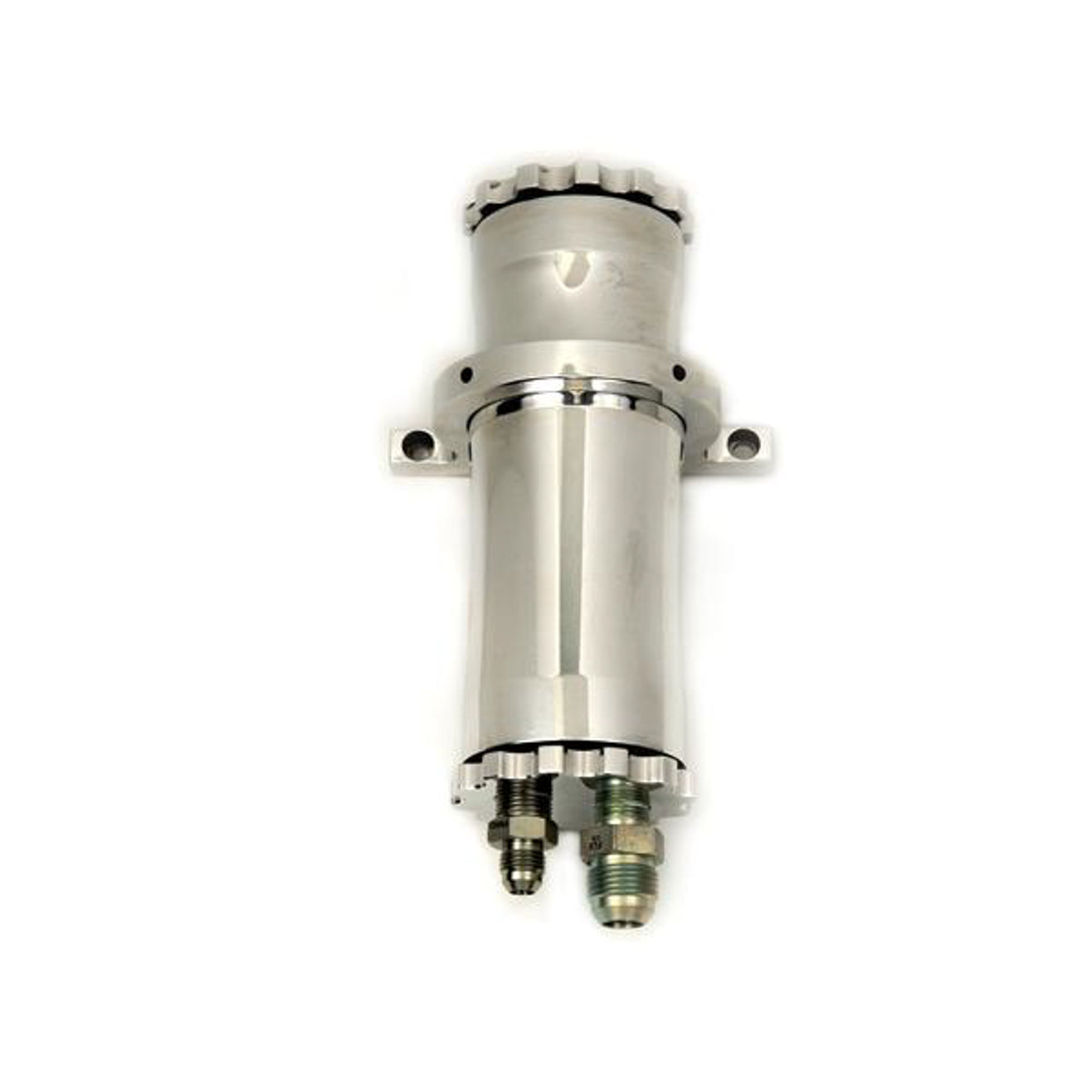 Unisteer Power Steering Reservoir - Mounting Bracket - Aluminum - Polished
