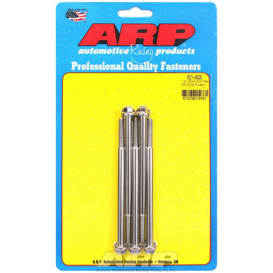 ARP Stainless Steel Bolt Kit - 6 Point (5) 1/4-20 x 4.500