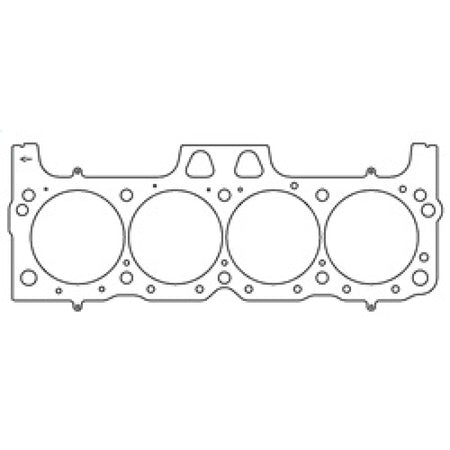 Cometic 4.500" Bore Head Gasket 0.060" Thickness Multi-Layered Steel Big Block Ford