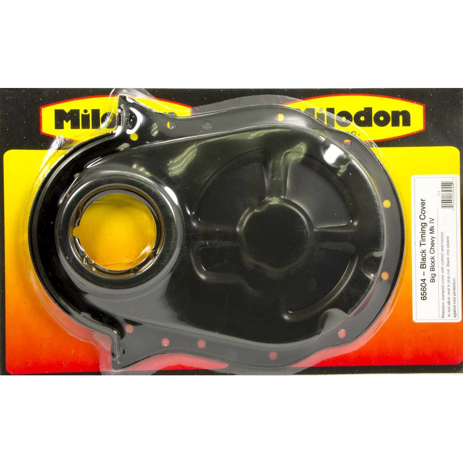 Milodon BB Chevy Timing Cover - Black
