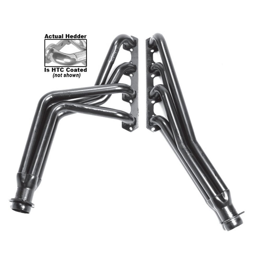 Hedman Hedders Street Headers 1-1/2" Primary Ball and Socket Collector Steel - Metallic Ceramic