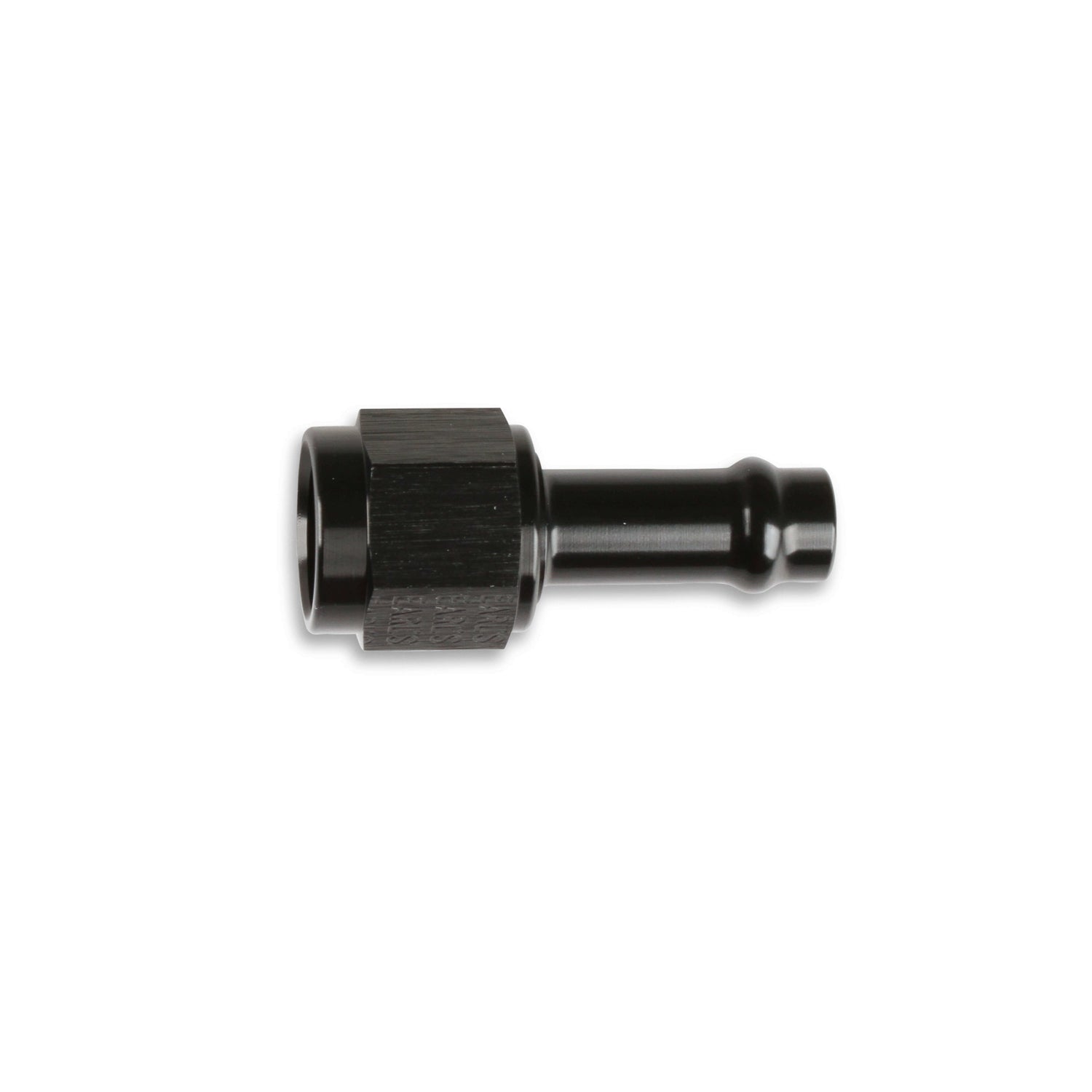 Earl's Vapor Guard - 6 AN Female Swivel to 5/16 in Hose Barb - Straight - Adapter - Black