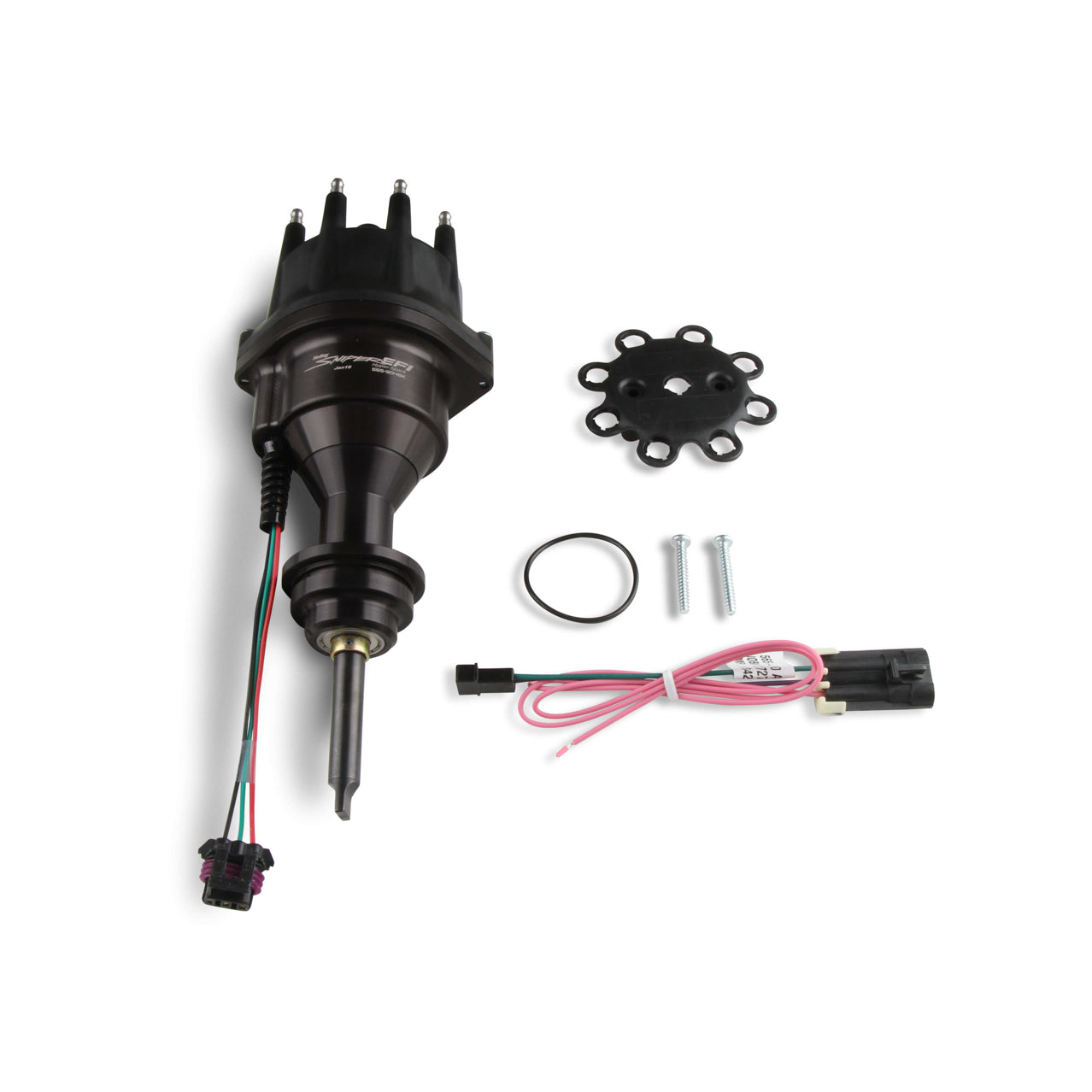 Sniper EFI Distributor - Hyperspark - Hall Effect - HEI Style Terminal - Black - Small Block Mopar