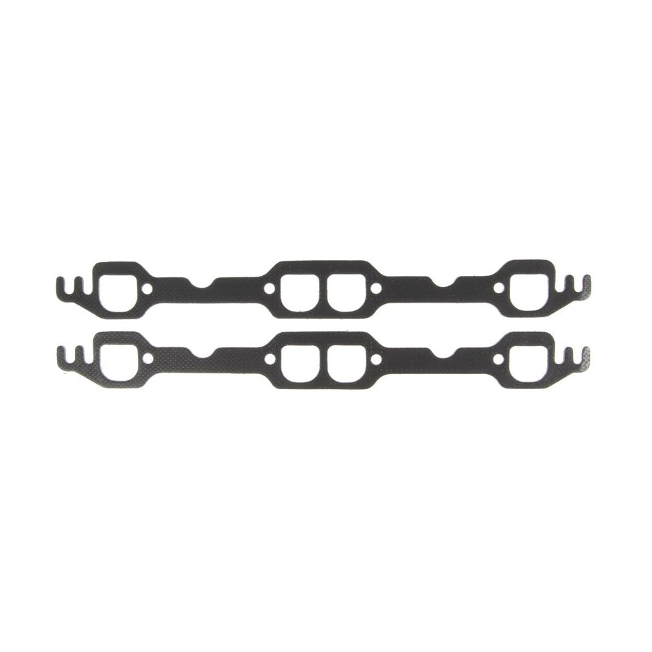 Clevite Header Gasket - 1.450 x 1.375" D Port - Steel - Core Graphite - SB Chevy (Pair)