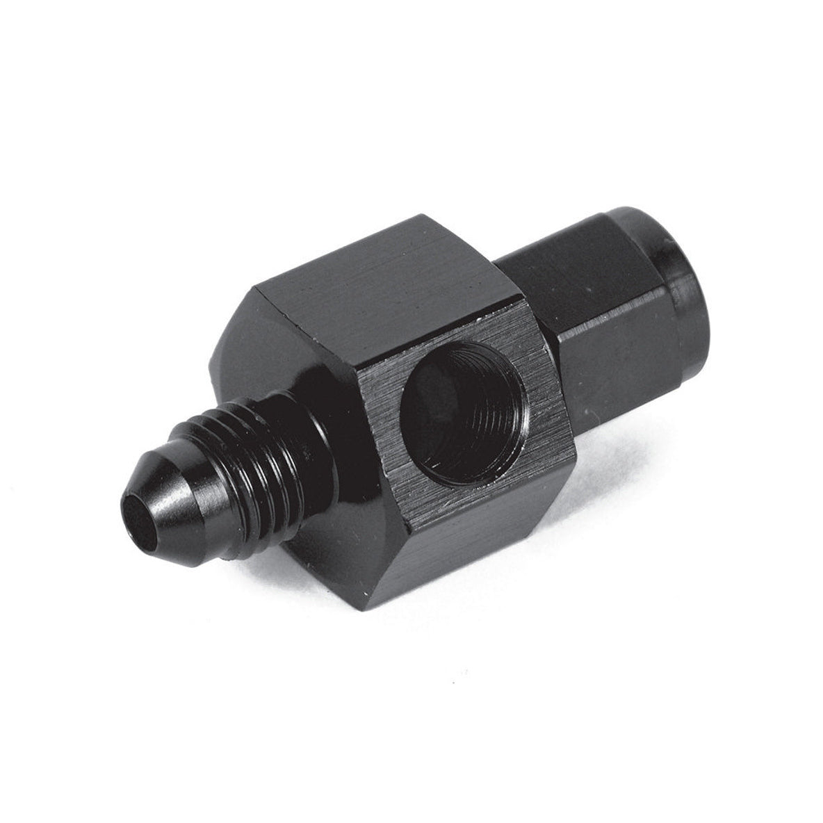 Earl's Ano-Tuff Fuel Pressure Gauge Adapter-4 Male To-4 Female W/(1/8").125 Npt" Hex