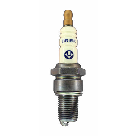 Brisk Silver Racing Spark Plug - 14 mm Thread - 19 mm R - Heat Range 10 - Gasket Seat - Resistor LR10SL