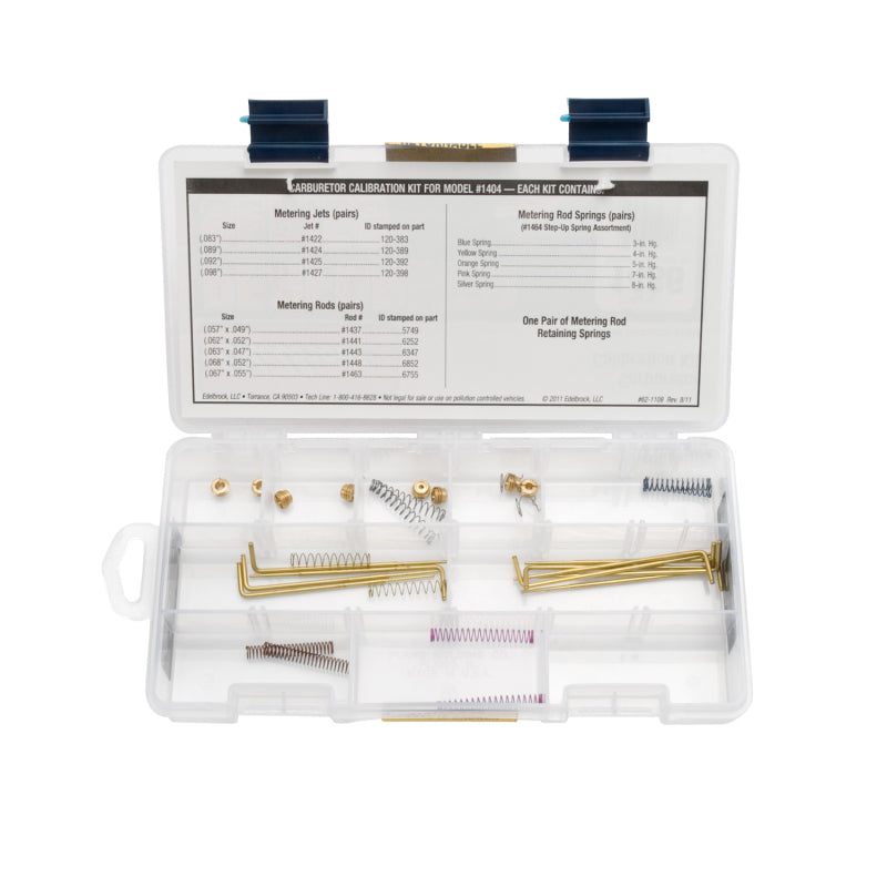 Edelbrock Performer Series Carburetor Calibration Kit - For (1403/1404) Carburetors