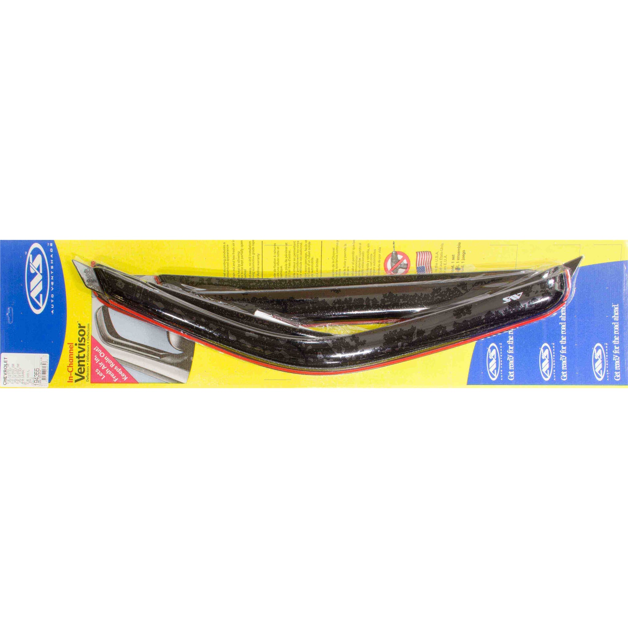 Auto Ventshade Front / Rear In-Channel Ventvisor - Stick-On - Dark Smoke - Crew Cab - GM Fullsize SUV / Truck 2000-07