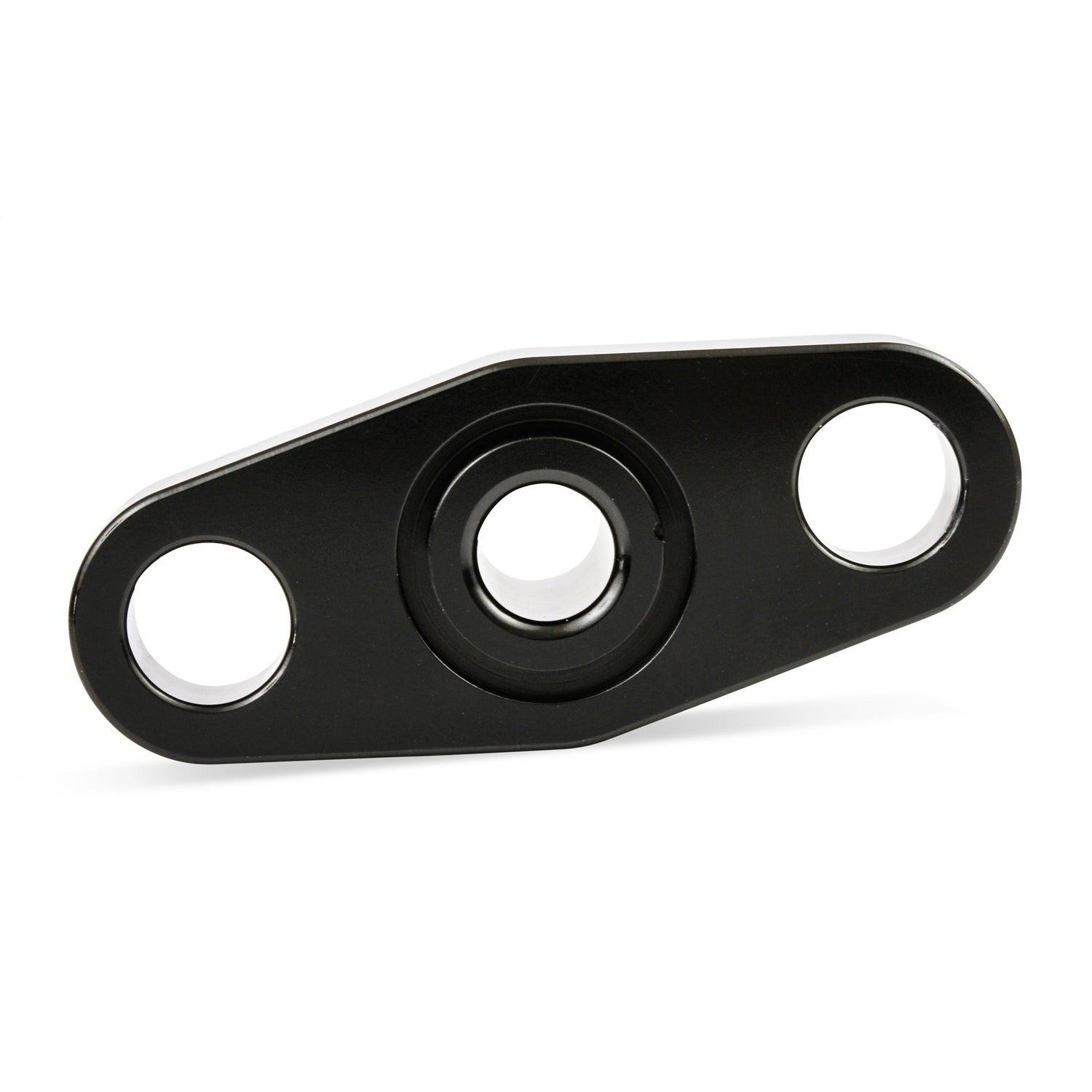 Earl's Turbo Fitting - Adapter - Straight - Oil Pan Drain Flange to 6 AN Male - Aluminum - Black - T40/2024 Turbos