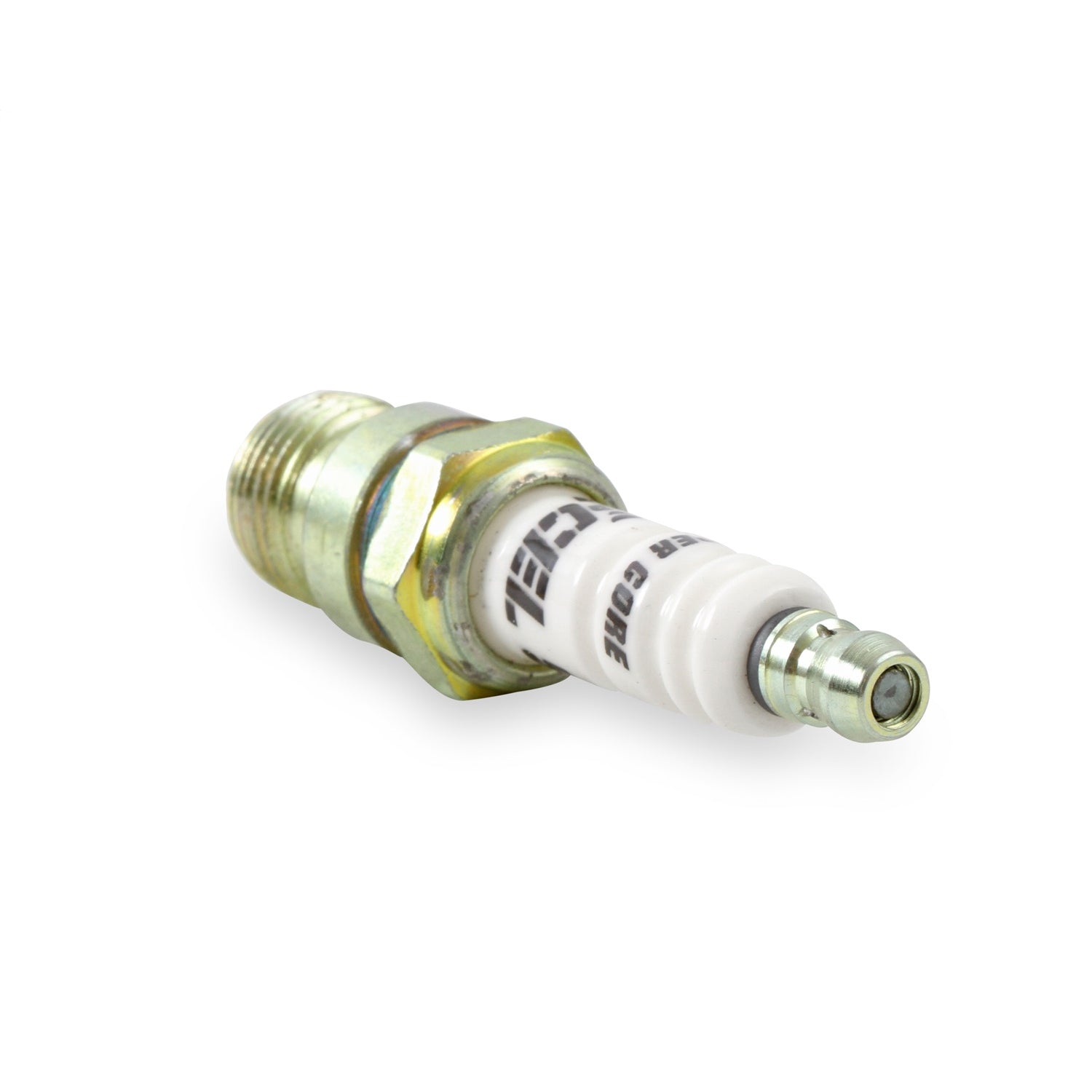 ACCEL Shorty Spark Plug - 14 mm Thread - 0.460 in R - Tapered Seat - Resistor - Set of 8 8199
