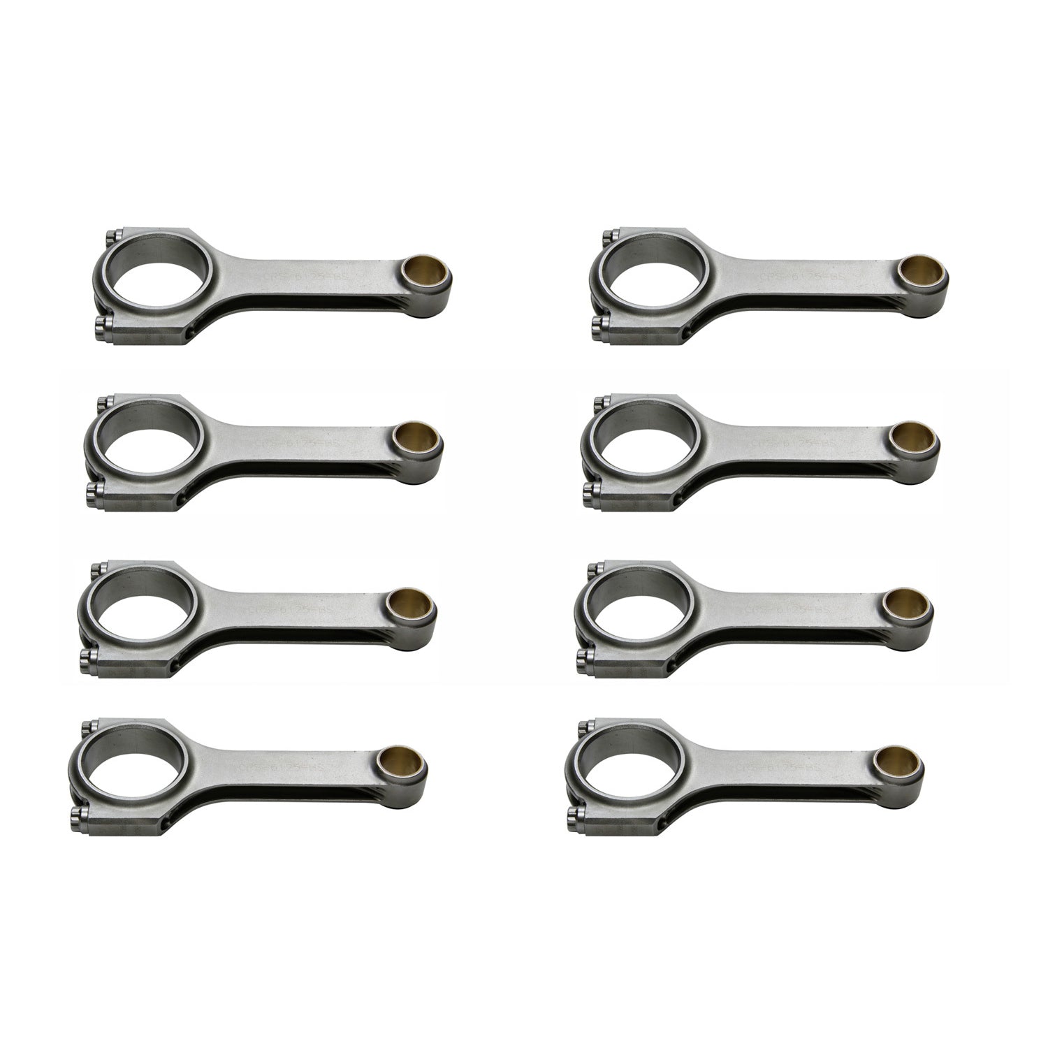 Eagle "3-D" H-Beam Forged 4340 Steel Connecting Rods - SB Chevy