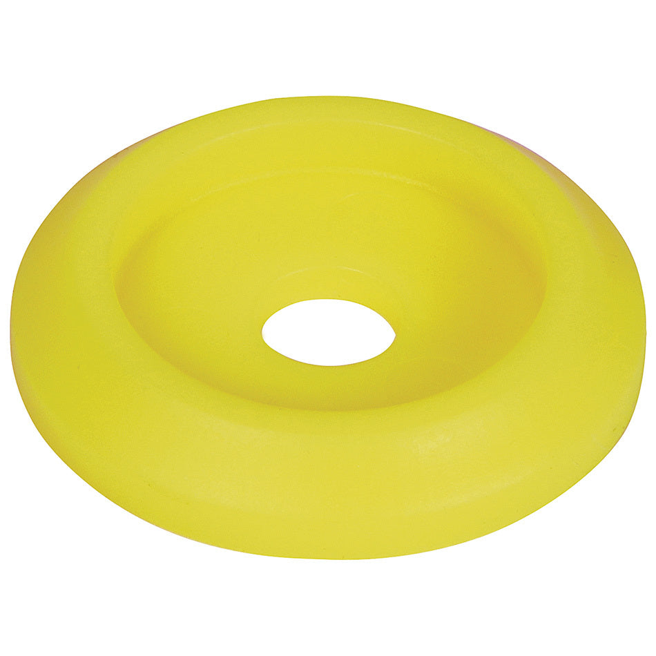 Allstar Performance Countersunk Body Bolt Washer - 1/4" ID - 1" OD - Plastic - Yellow (Set of 50)