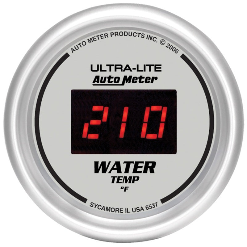 Auto Meter Ultra-Lite Digital Water Temperature Gauge - 2-1/16 in.