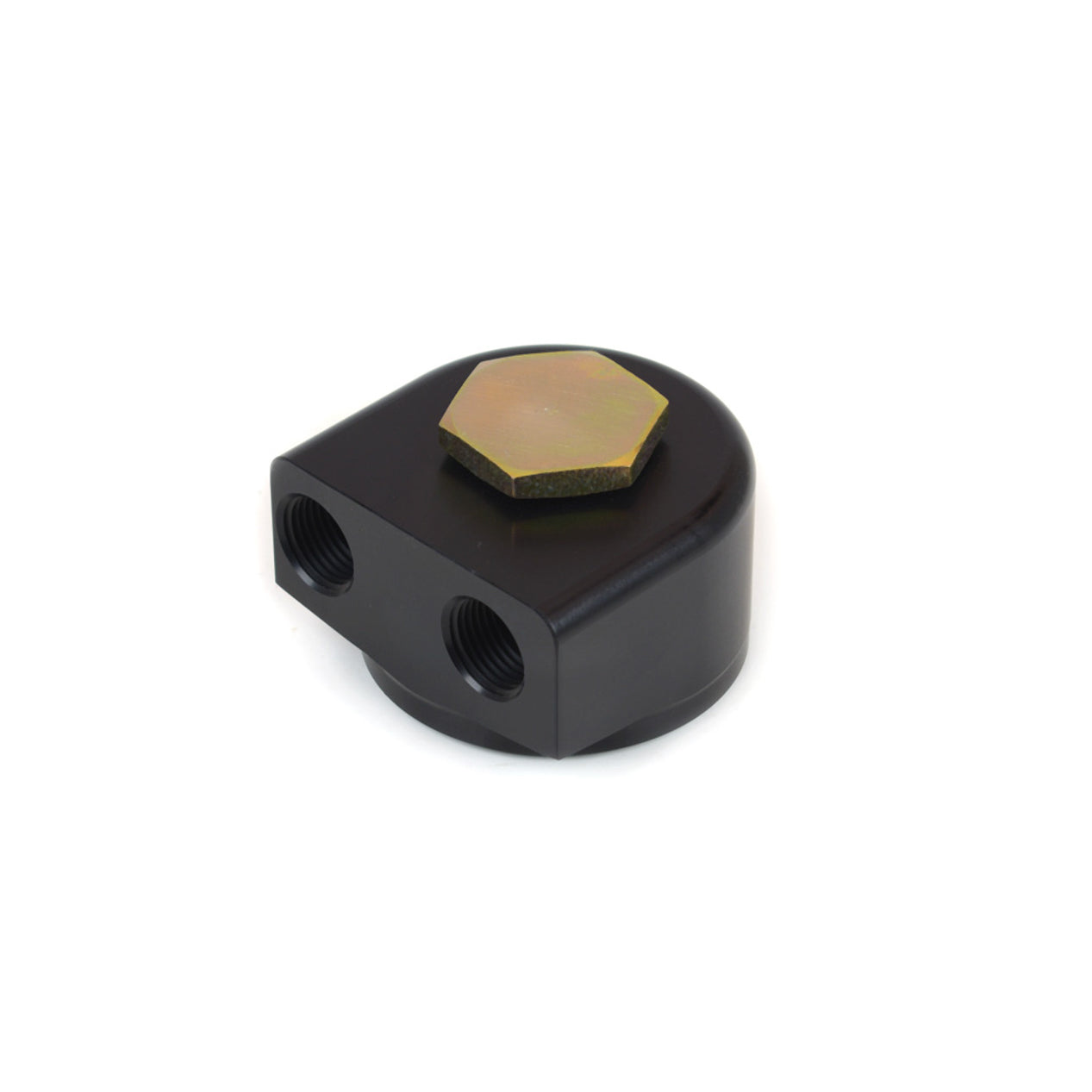 Canton Billet Remote Oil Filter Adapter - Ford, Mopar