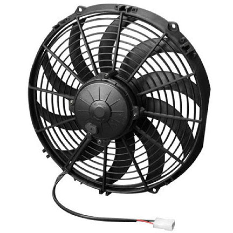 SPAL 12" Pusher High Performance Electric Fan - Curved Blade - 1360 CFM