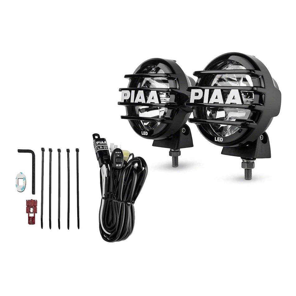 PIAA LP 550 Series -Driving Led Light Assembly 7 Watts 2 White LED 5" Diameter - Surface Mount