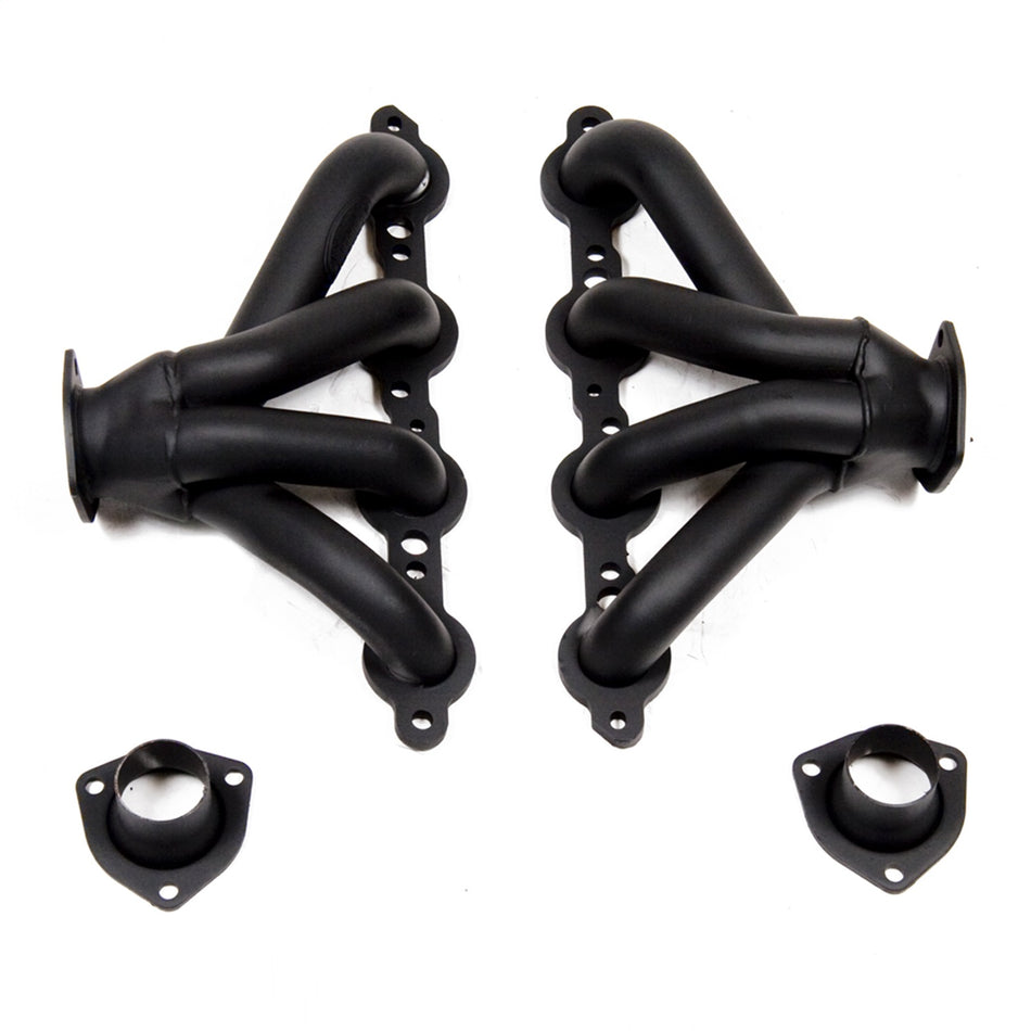 Hooker Super Competition Block Hugger Headers - 1.625 in Primary - 2.5 in Collector - Black Paint - GM LS-Series - Universal - Pair