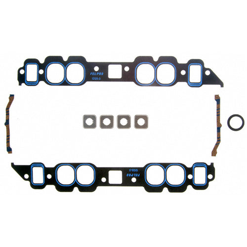 Fel-Pro Printoseal Intake Manifold Gasket - 0.065 in Thick - 1.82 x 2.05 in Oval Port - Steel Core Laminate - Big Block Chevy