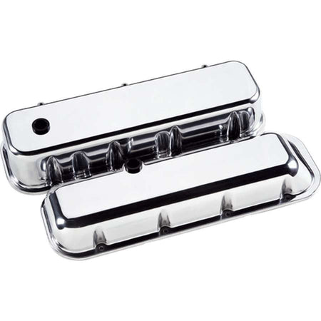 Billet Specialties BB Chevy Valve Covers - Tall - Polished - BB Chevy - (Set of 2)